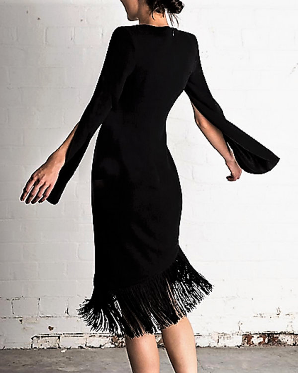 FIGARO BANDAGE FRINGE DRESS - Image 3