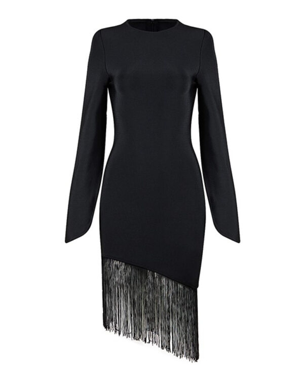 FIGARO BANDAGE FRINGE DRESS